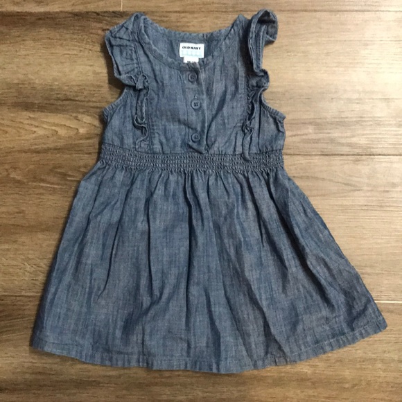 Baby girl chambray dress - Picture 1 of 1